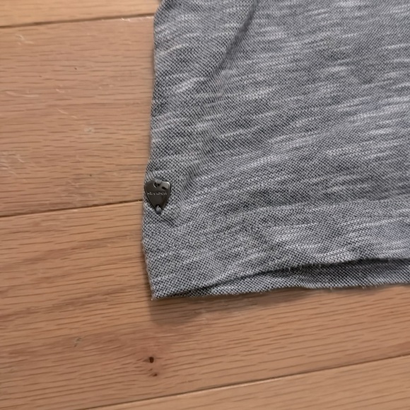 Strellson | Blue Henley Tee | Frayed Neck | size M - Picture 5 of 6